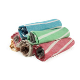 VƤRde Premium Hand Towels 250 Gsm Cotton | Face Towel, Kitchen Towel, Floor Towel, Soft Towels | Striped & Solid Pattern. (Pack Of 6) Assorted