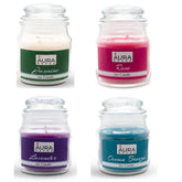 JASMINE, LAVENDER, ROSE & OCEAN FRAGRANCE HOME DECOR SCENTED JAR CANDLE SET OF 4
