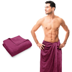 Sassoon Venir Microfiber Men XL Bath Towel 450 Gsm | Ultra Soft Material, Towel For Daily Use (Chestnut Color)