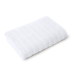 Mytrident Quick Dry 100% Cotton Bath Towel 450 Gsm (White) - 1 Pcs