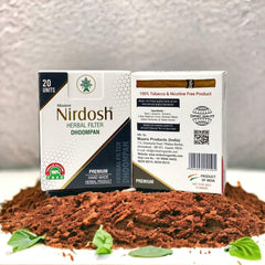 Premium Flavored Herbal Filter Dhoompan Sticks - 20 Pcs Herbal Cigarette | Bidi Sticks Rolled In Tendu Leaves, Non-Addictive Sticks - Tobacco Free & Nicotine Free