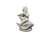 Handmade Marble Dust White Laddu Gopal Statue, Lord Krishna Murti, Marble, Idol, Good Quality For Festivals Like Diwali, Janmashtami | Gift Option, Occasion, Statue