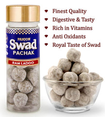Panjon Swad Imli Ram Laddoo Mukhwas 130gm, Bottles | Digestive Mouth Freshener