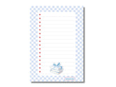 A5 Notes/To Do List Notepad, Beautiful Daily Checklist Pad, Tear-Off Sheets (Blue books) Pack Of 1