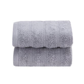 Maspar 100% Cotton Casper Hand Towel 500 Gsm (Grey) - 2 Pcs