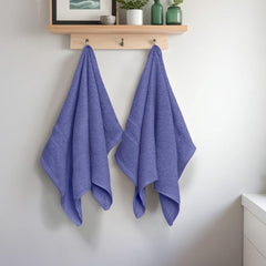 Troveo Super Soft Cotton Hand Towels 400 Gsm | Super Absorbent Multipurpose Hand Towel For Home Gym Workout Traveling Running & Kitchen (Midnight Blue) - Pack Of 2