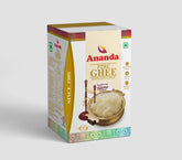 Pure Organic Desi Ghee By Ananda | Naturally & Healthy Protein Fiber Desi Ghee Perfect For Halwa | (900ml) 30.4 Ounce | Box Pack