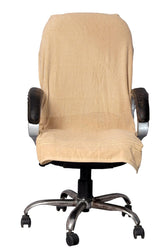 Vvip Home 100% Cotton Luxary Office Chair Towel 550 Gsm (Gold)