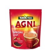 Tata Tea Agni Chai Patti 500gm, 17.6 Ounce - Special Leaf Tea | Strong Chai With 10% Extra Strong Leaves - Loose Leaves Black Tea, Medium Caffeine Chai Patti