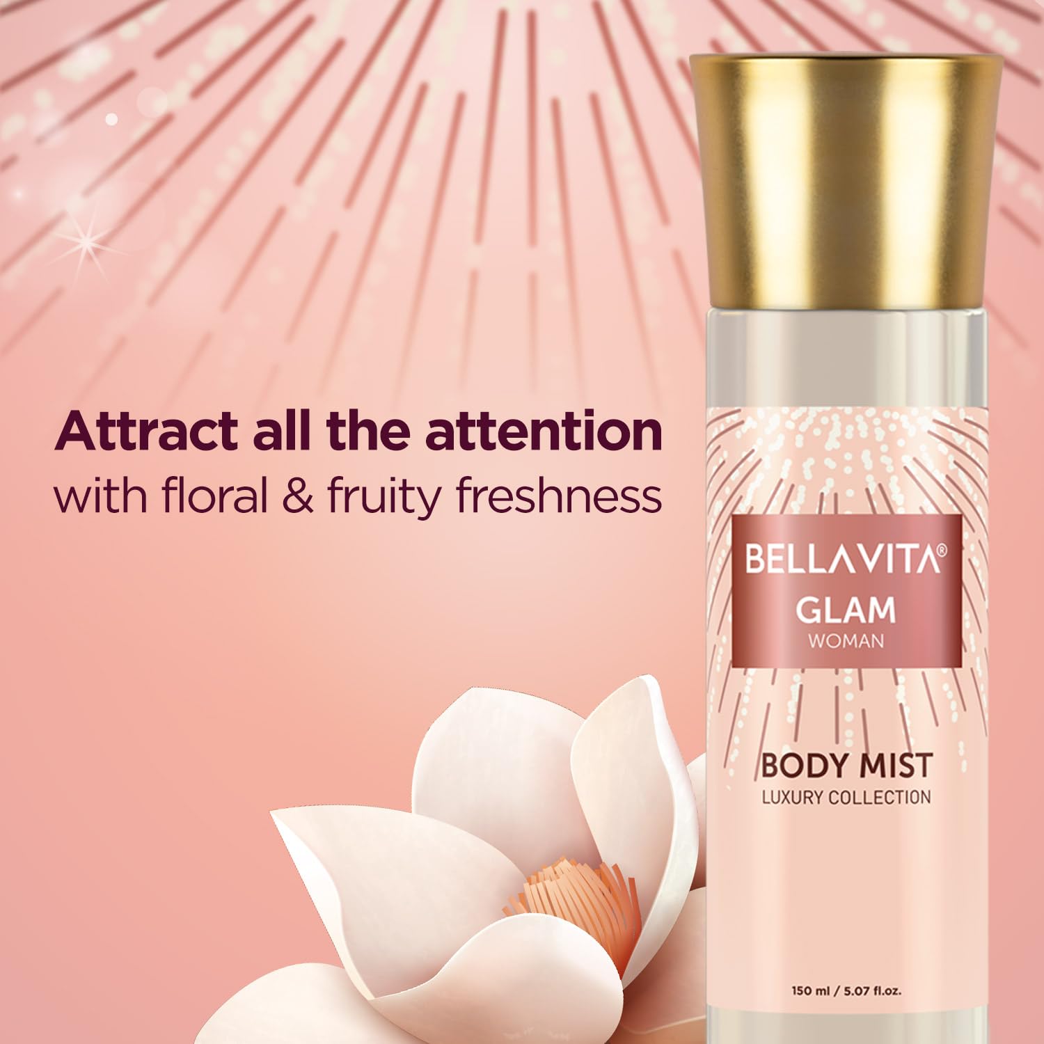 Bella Vita Luxury Glam Woman Body Spray Mist 150ml 5.0 Fl.oz. Long Lasting | Luxury Collection Bella Vita Luxury Glam Woman Body Spray Mist 150ml 5.0 Fl.oz. Long Lasting | Luxury Collection
