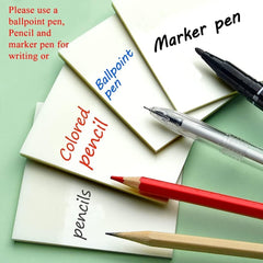 Transparent Sticky Notes Pad Waterproof Translucent Sticky Notes 50 Sheets