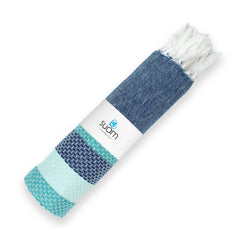 Suam Candy Cotton Towel 400 Gsm | Quick Dry, Soft & Absorbent Ideal For Bath, Beach, Gym & Travel (Magic Mint & Ocean Green)