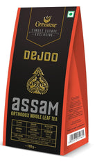 Goodricke Dejoo Single Estate Assam Orthodox Whole Leaf Tea - Pack Of 5 X 100gm, 3.5 Ounce Each | Richer Taste & Flavor - Low Caffeine Chai Patti