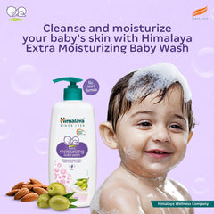 Himalaya Extra Moisturizing Baby Wash, Cleanses & Moisturizes Baby's Delicate Skin | 600ml