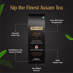 Twinings Origins Assam Second Flush CTC Tea - 250gm, 8.8 Ounce | Strong Flavor Strength - Premium Black Tea Malty, Robust Flavor | No Added Color, Caffeine Free