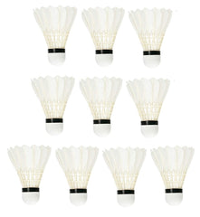 The MLS Special Feathers Shuttlecock , Perfect For Competition & Training | White , Pack Of 10