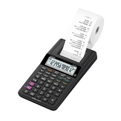 Casio Hr-8rc-bk 150 Steps Check & Correct Printing Calculator With Reprint Feature | 12 Digits Large Display