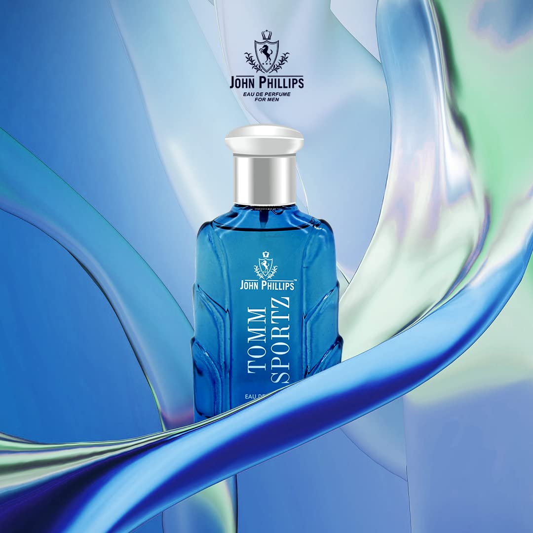 John Phillips Luxury Tomm Sportz 60ml 2 Fl.oz. & Frozen Eau De Parfum 100ml 3.4 Fl.oz. | Pack Of 2 Fragrances For Men John Phillips Luxury Tomm Sportz 60ml 2 Fl.oz. & Frozen Eau De Parfum 100ml 3.4 Fl.oz. | Pack Of 2 Fragrances For Men