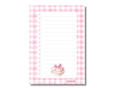 A5 Notes/To Do List Notepad, Beautiful Checklist Pad, Tear-Off Sheets (Pink Books) Pack Of 1