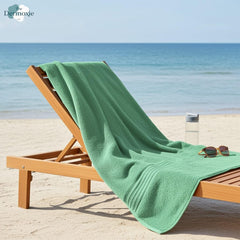 Dermoxie The Soft Comfort Air Rich 100% Cotton Bath Towels 500 Gsm | Premium Bathroom Collection Bath Towel (Green)