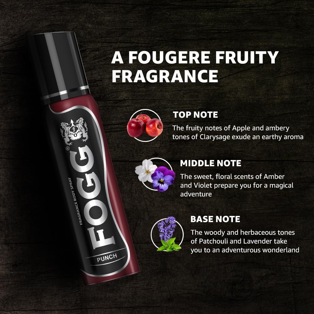 Fogg Punch No Gas Deodorant For Men | Long-lasting Perfume Body Spray 150 Ml 5 Fl.oz. Fogg Punch No Gas Deodorant For Men | Long-lasting Perfume Body Spray 150 Ml 5 Fl.oz.