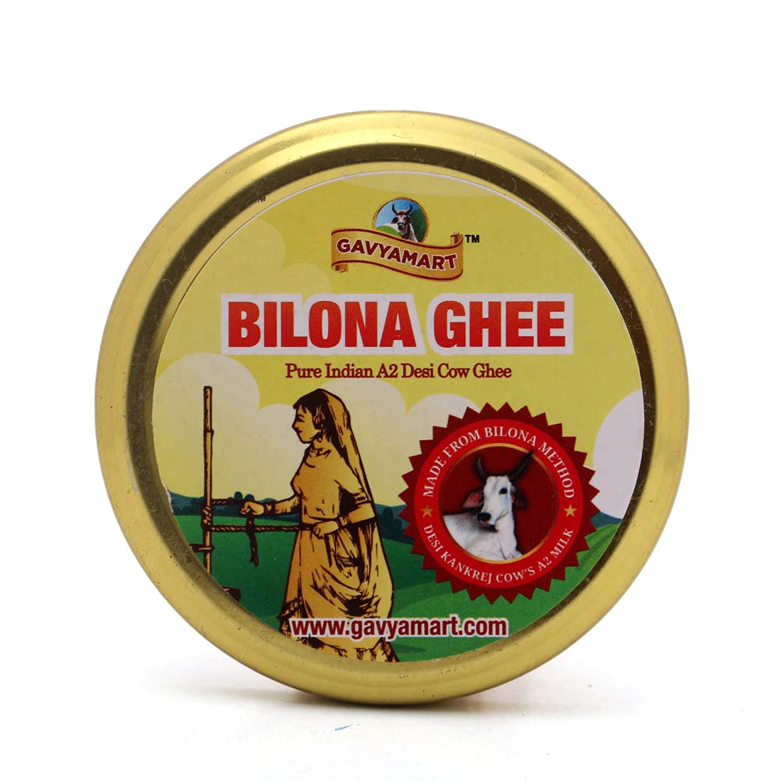 Pure Organic Bilona Ghee By Gavyamart | Rich In Healthy Fat Nutrients Desi Cow Ghee Perfect For Cooking & Deep Frying | (200ml) 6.7 Ounce | Jar Pack Pure Organic Bilona Ghee By Gavyamart | Rich In Healthy Fat Nutrients Desi Cow Ghee Perfect For Cooking & Deep Frying | (200ml) 6.7 Ounce | Jar Pack
