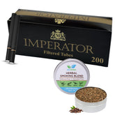 Natural & Ayurvedic Herbal Smoking Blend 1 Pack 1 Oz/ 30g Can With Seduce-Black-Tube 200 Tubes Per Box - Tobacco-Free & Nicotine-Free Smoking Mixture