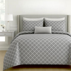 Double Bedsheet For Queen Size With 2 Matching Pillow Covers For Home - 90 X 100 Inches, Grey | Smooth Finish, Soft Touch & Breathable Comfort For Everyday Use