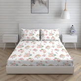 Cotton Bedsheet For King Size With Pillow Cover Set - 108x108 Inches, White | Breathable & Light Weight, All Season Comfort-Ideal For Daily Use & Gifting Bedsheet