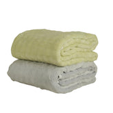 Hanker Bubble Luxury Feather Feel Bath Towel 400gsm | Instant Dry Fabric, Ultra-Soft & Plush Full Large Size Skin Friendly Fabric (Green & Gray)