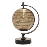 Gold Decorative Globe With Stand - Small For Home Decor, Statue Table Decor, Living Room Decor, Multifunctional Home Decor, Pack Of 1