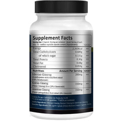 Instafuel Triple Ginseng Capsules 200mg Siberian Ginseng, 150mg Korean Ginseng & 150mg American Ginseng, Premium Energy & Vitality Supplement For Men & Women | 30 Veg Capsules 100gm 0.2lbs