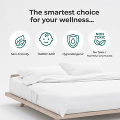 Double Bedsheet For King Size With 2 Pillow Covers - 108 X 108 Inches, White | Soft, Breathable & Skin-Friendly Bedding For Daily Use