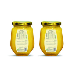 Natural A2 Desi Cow Ghee By Natureland Organics | Delicious & Nutritious Healthy Desi Cow Ghee Good For Boost Energy | 700ml (350ml * 2) 23.6 Ounce | Jar Pack