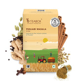 Teabox Punjabi Masala Chai Tea - 250gm, 8.8 Ounce | Blended With Fennel, Black Pepper, Cardamom, Cinnamon, Clove, & Ginger - Inspired By The Vibrant Culture Of Punjab | Medium Caffeine
