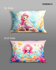 Kids Pillow Cushion With Super Soft Fabric Pillow - 12 X18 Inches | Animal & Cartoon Prints, Soft Pillow, Dual Sided Design | Multi-Purpose, Durable & Easy Care, Made In India - Design 11