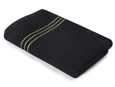 Tiqh Organic Cotton Thick & Plush Hand, Gym & Workout Hand Towel 200 Gsm - Set Of 1 (Black)