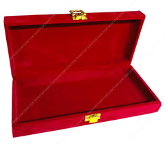Best Wishes Decorative Cash Box With Clip Lock, Shagun Box, Jewellery Box, Money Box, Wedding Gift Box, Bangel Box, Designer Rectangular Floral Golden Box, Colour - Red