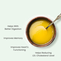 100% Pure Cow Shudh Ghee By Maha Arham | Rich In Taste & Nutrients Homemade Pure Cow Ghee For Dishes | 5 Litre (1 Litre * 5) 169.0 Ounce | Jar Pack