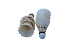 Vinex Victorie VX - 09 Badminton Duck Feather Shuttlecock | White , 1 Pack Of 12 Pcs