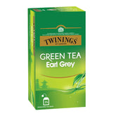 Twinings Earl Grey Green Tea - 50gm, 1.7 Ounce, 25 Enveloped Tea Bags | Bright & Perky Delicate Citrus Flavor - Low Caffeine Green Tea