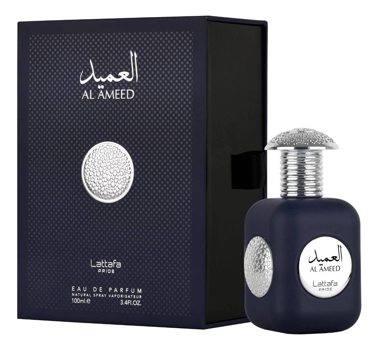 Lattafa Pride Al Ameed Silver Eau De Parfum 100ml 3.4 Fl.oz. Unisex Fragrance | Long Lasting Lattafa Pride Al Ameed Silver Eau De Parfum 100ml 3.4 Fl.oz. Unisex Fragrance | Long Lasting