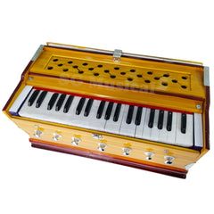 Musical Instrument Harmonium - 7 Stoppers, 39 Smooth Conditioned Keys, Two Reeds (Base- Male), Double Bellow, Perfect Octave Range | Compact & Portable Design