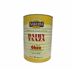 Premium Dairy Taaza Desi Ghee By Nakoda | Good Source Of Vitamin A, Delicious Healthy & Nutritious Desi Ghee Perfect For Laddus | (5 Litre) 169.0 Ounce | Tin Pack