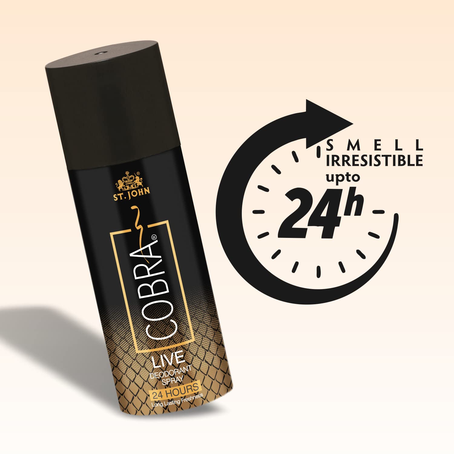 St. John Cobra Live & Cool Deodorant Men Body Spray 300ml 10.1 Fl.oz.| 24 Hrs Long Lasting Perfume | Perfect Gift For Boyfriend St. John Cobra Live & Cool Deodorant Men Body Spray 300ml 10.1 Fl.oz.| 24 Hrs Long Lasting Perfume | Perfect Gift For Boyfriend
