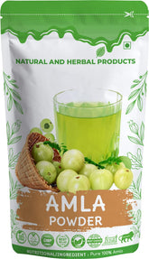Natural And Herbal Products Organic Amla Powder For Drinking Eating, Amla Juice For Hair Growth, For Weight Loss, Organic, Hair Black For Drinking | 100gm 0.2lbs
