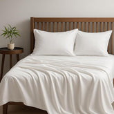 Pure Microfiber Bedsheets For Single Plain Solid Bed Sheet Include Pillow Cover | Size 60 X 90 Inches, White Bedsheet - Traditional Single Bedsheet Comfort