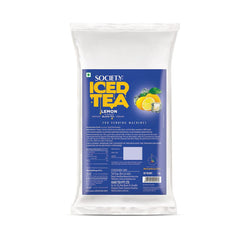 Society Instant Premix Iced Tea - 1 Kg, 35.2 Ounce | Lemon Flavor With Black Tea - Refreshing & Tasty Tea For Vending Machines | Low Caffeine