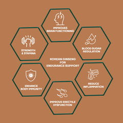 Mountainor Pure Korean Ginseng Root Extract Capsules 1500mg Plant Based Supplement, Advanced Endurance Support For Men & Women, Improves Strength, Stamina | 60 Veg Capsules 100gm 0.2lbs