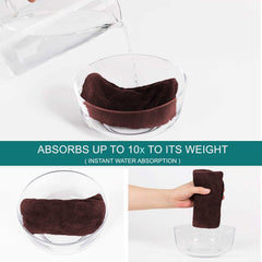 Sassoon Venir Microfiber Hair Wrap Towel 450 Gsm | For Women With Smooth Texture Super Absorbent Quick Dry Hair Turban (Cocoa)